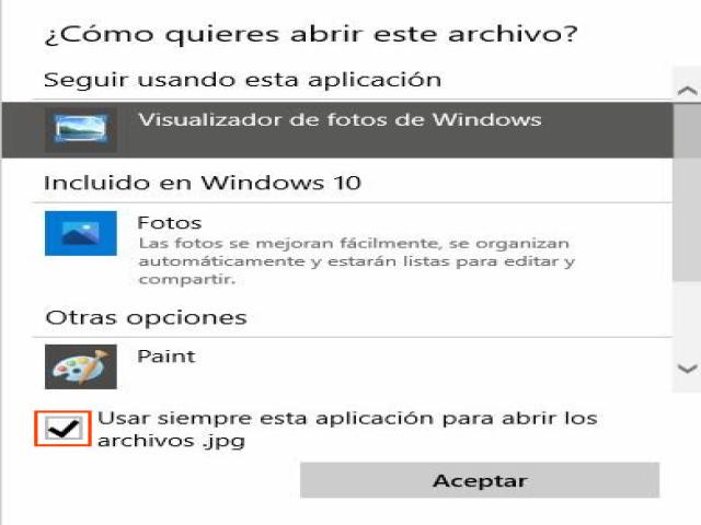 Visualizador fotos w10