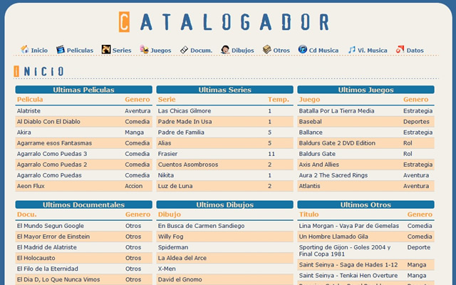 Catalogador